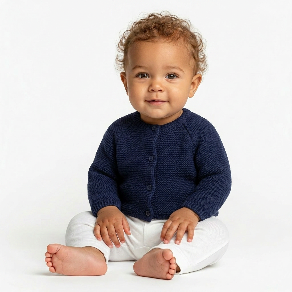 CADET ROUSSELLE - CARDIGAN - BLEU - 6 MOIS