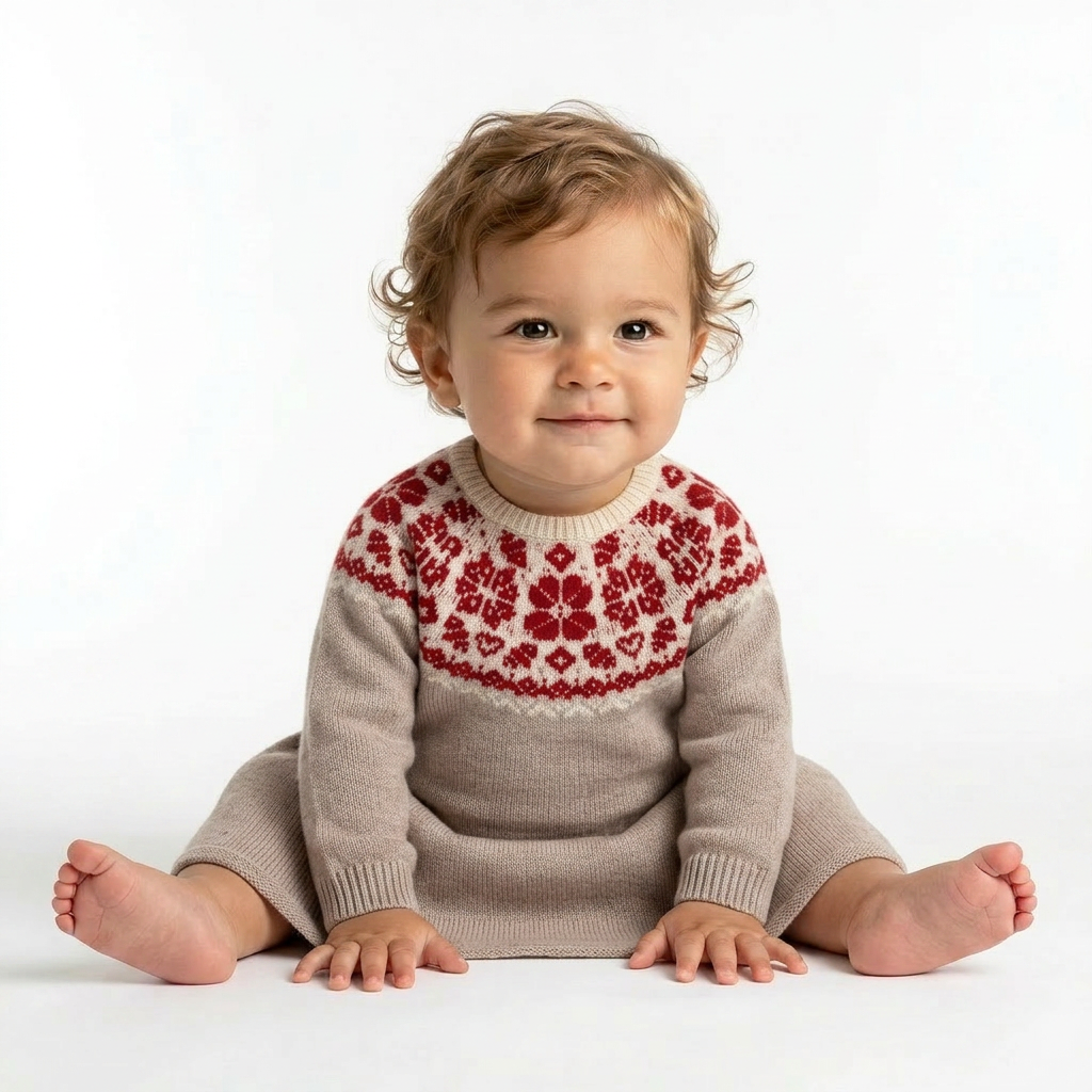 TARTINE & CHOCOLAT - ROBE - GRIS, ROUGE - 3 MOIS