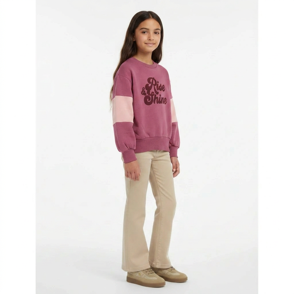 HUNDRED PIECES - PULL - ROSE - 8 ANS