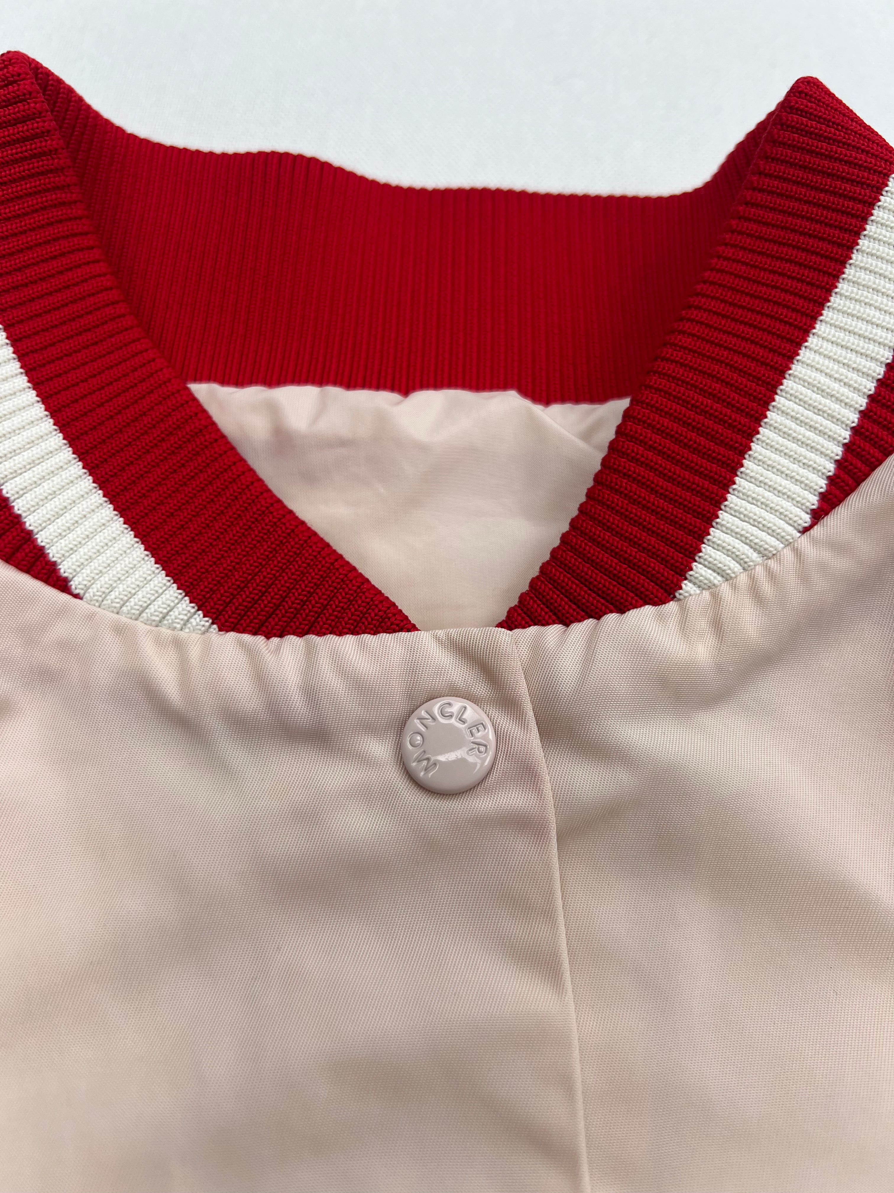 MONCLER - BOMBERS - ROSE, ROUGE - 12 ANS