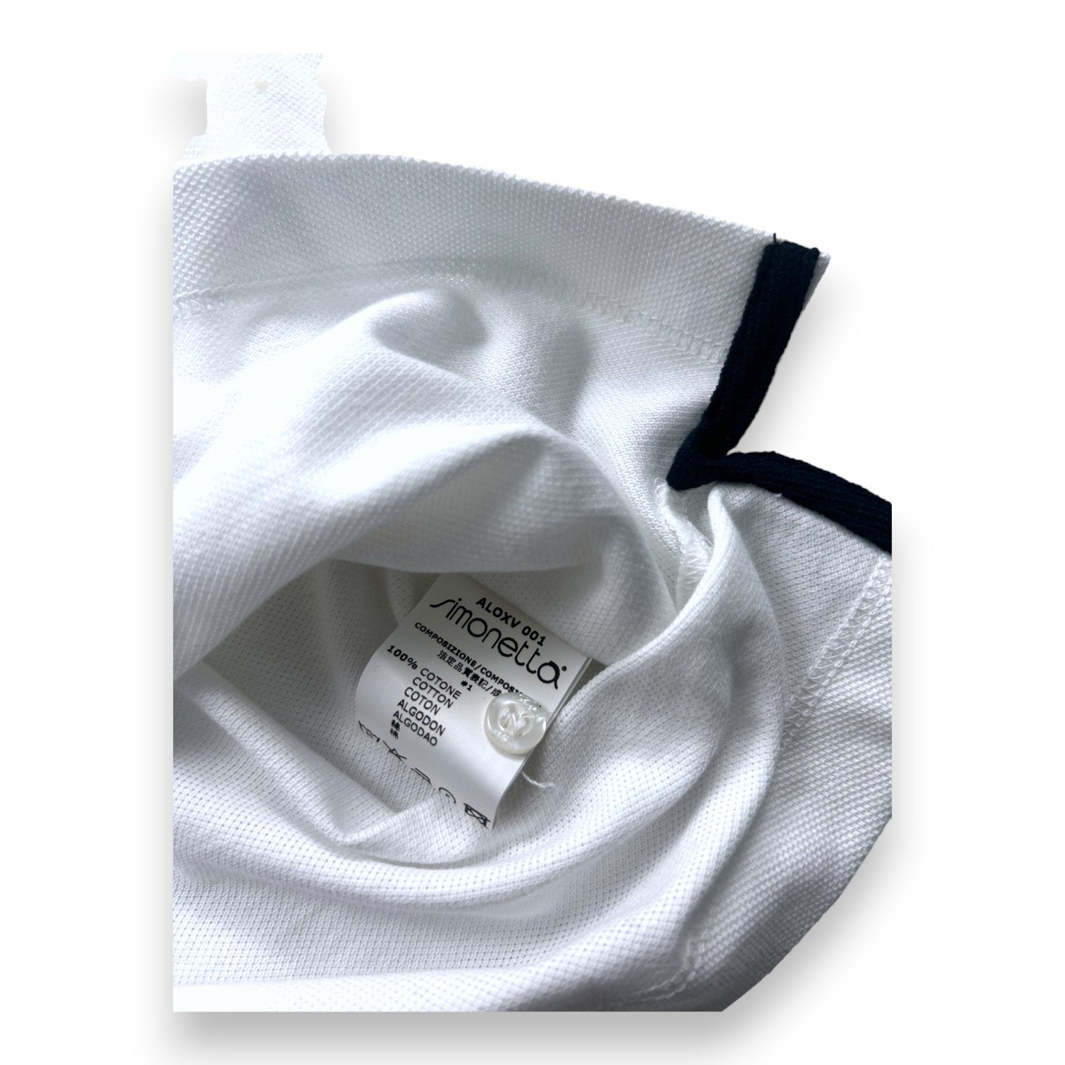 FAY - Polo en coton blanc (neuf) - 3 ans