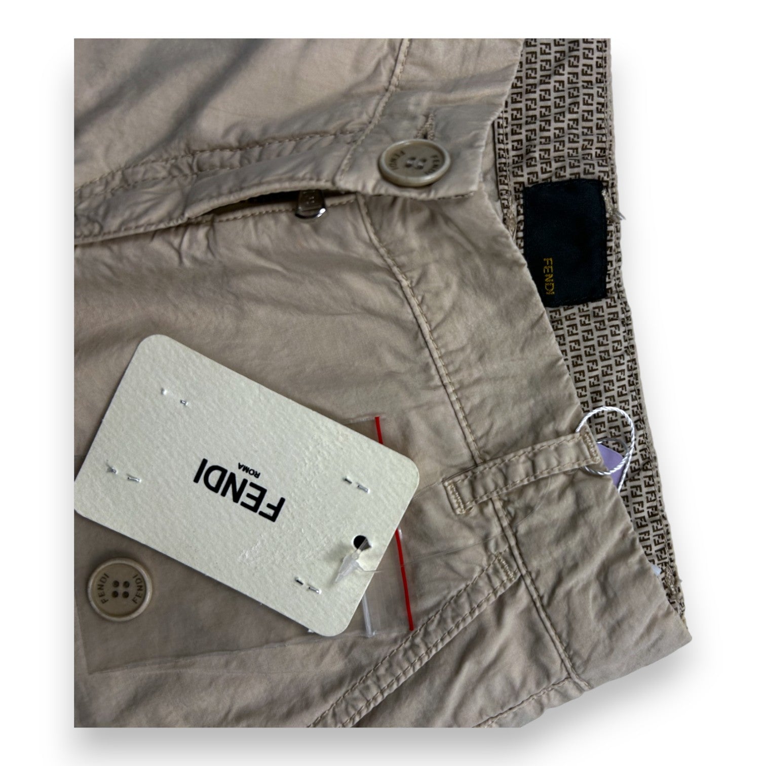 FENDI - Pantalon chino beige (neuf) - 6 ans