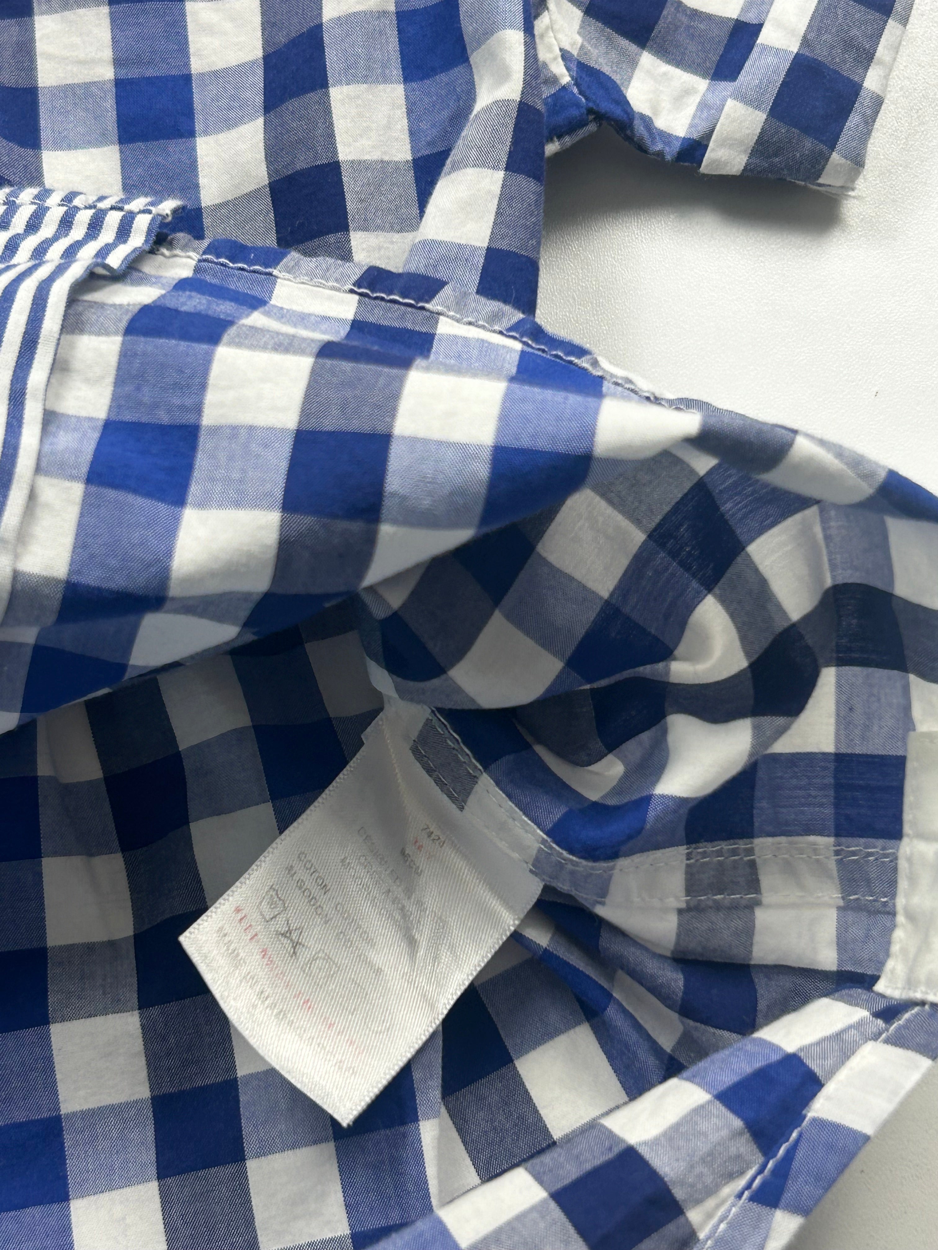 JACADI - Chemise manches courtes à carreaux bleus - 3 ans