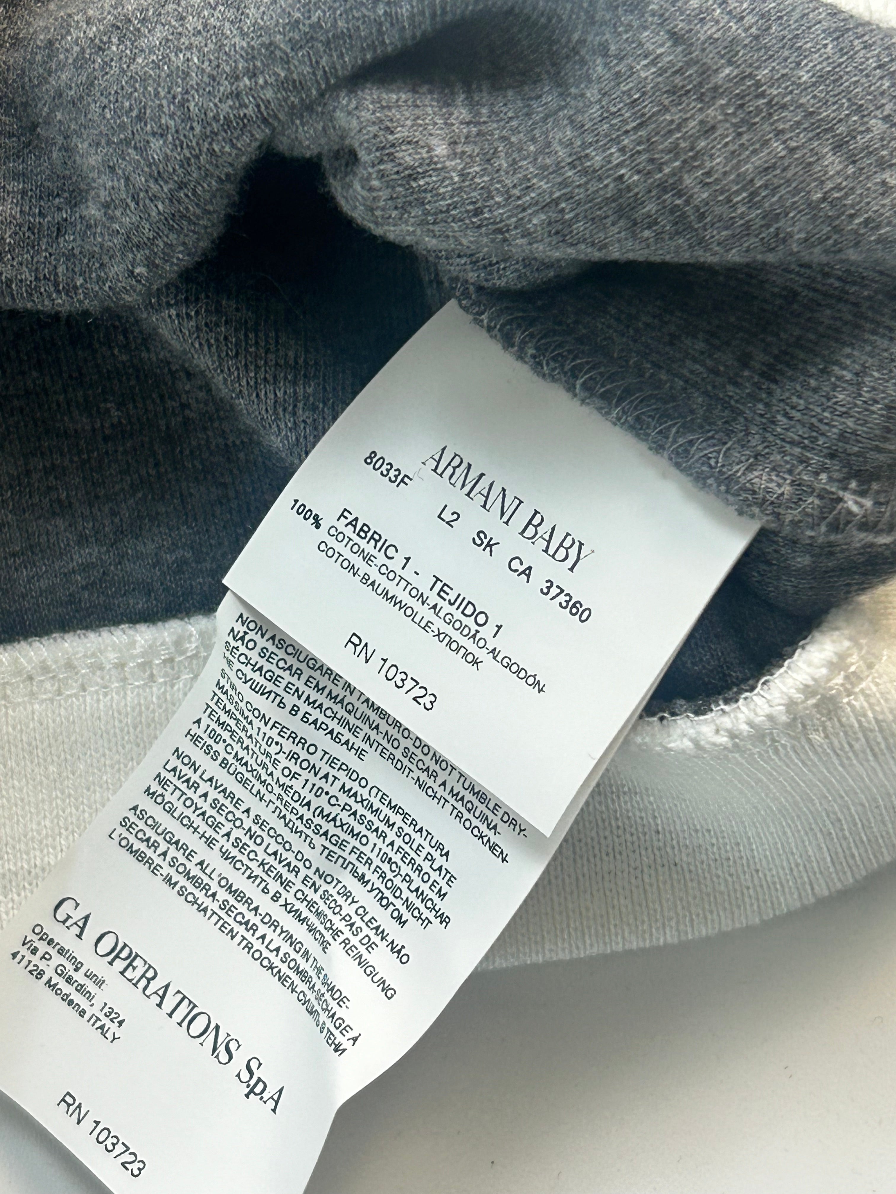 ARMANI - Gray cotton cardigan - 9 months