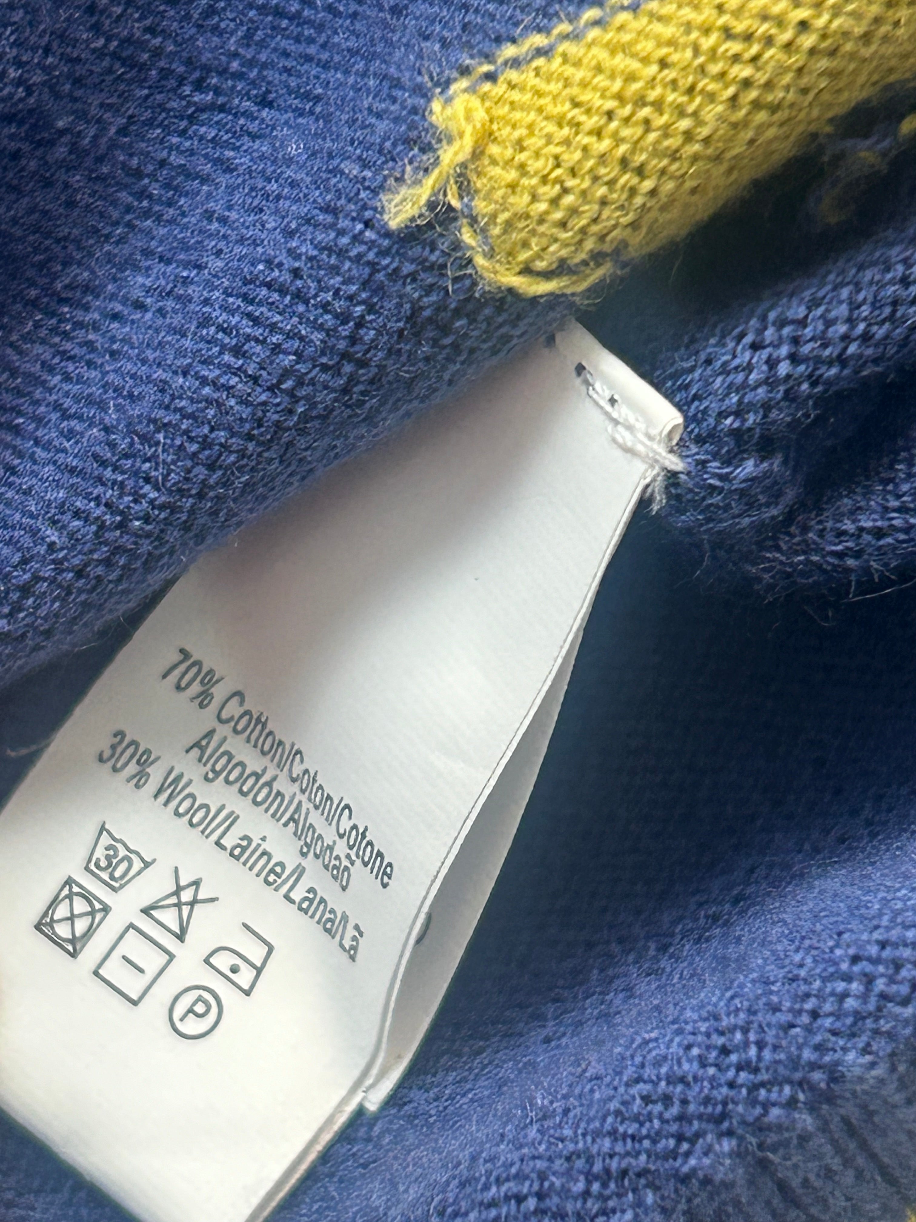 BONPOINT - Blue cardigan "B" - 18 months