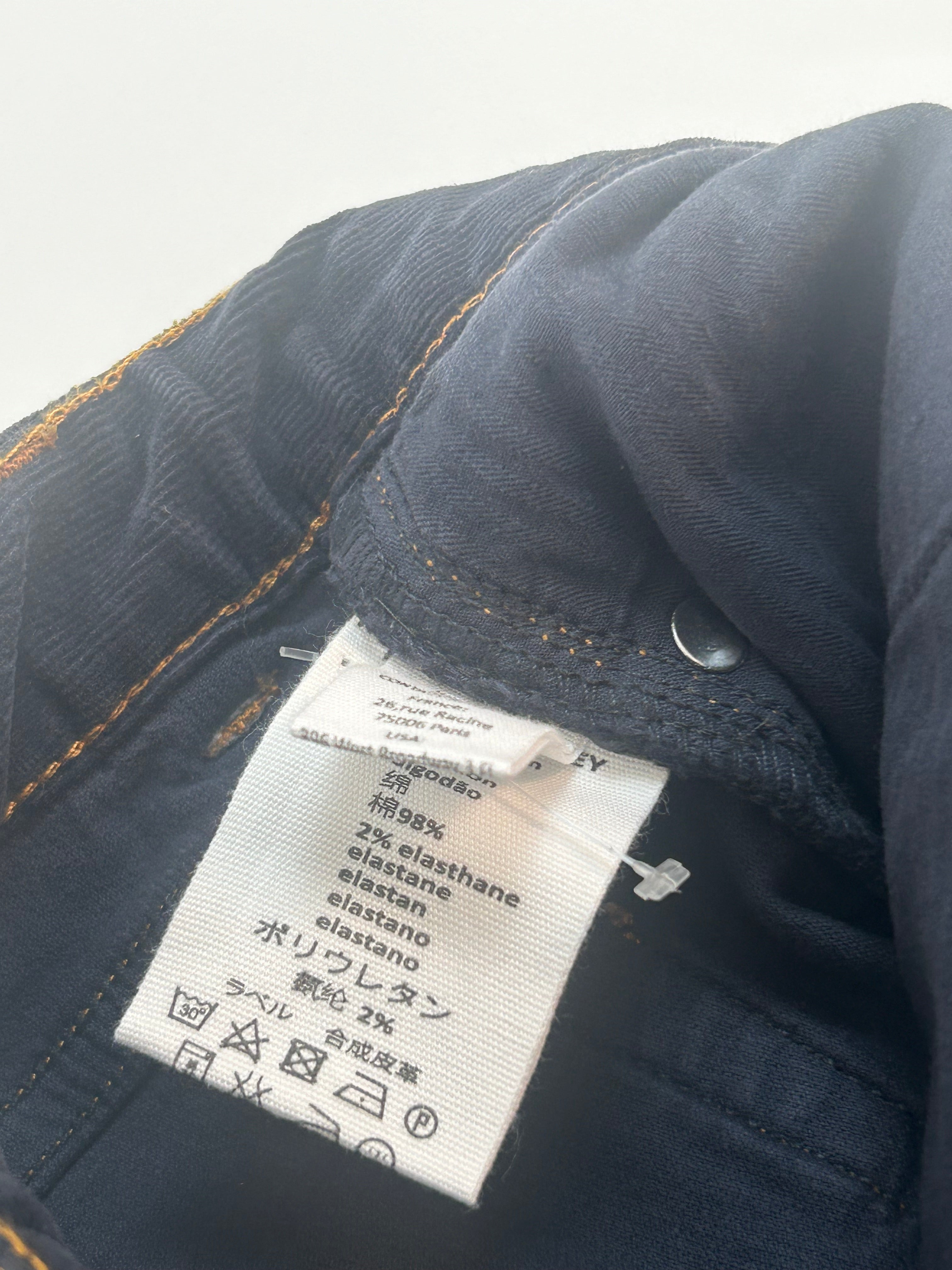 BONPOINT - Jean droit en velours bleu marine - 8 ans