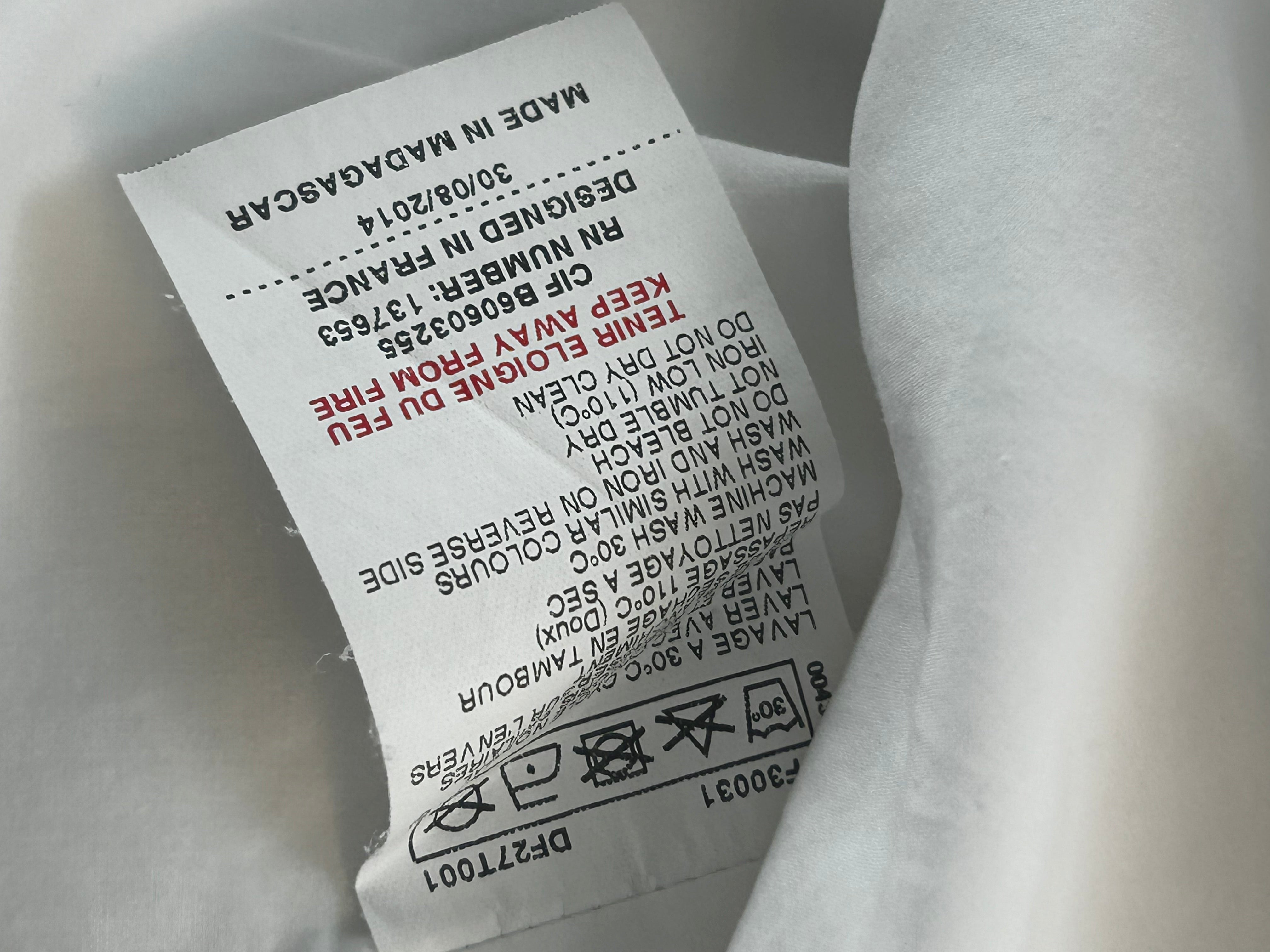 TARTINE & CHOCOLAT - White dress with pink trim - 12 months