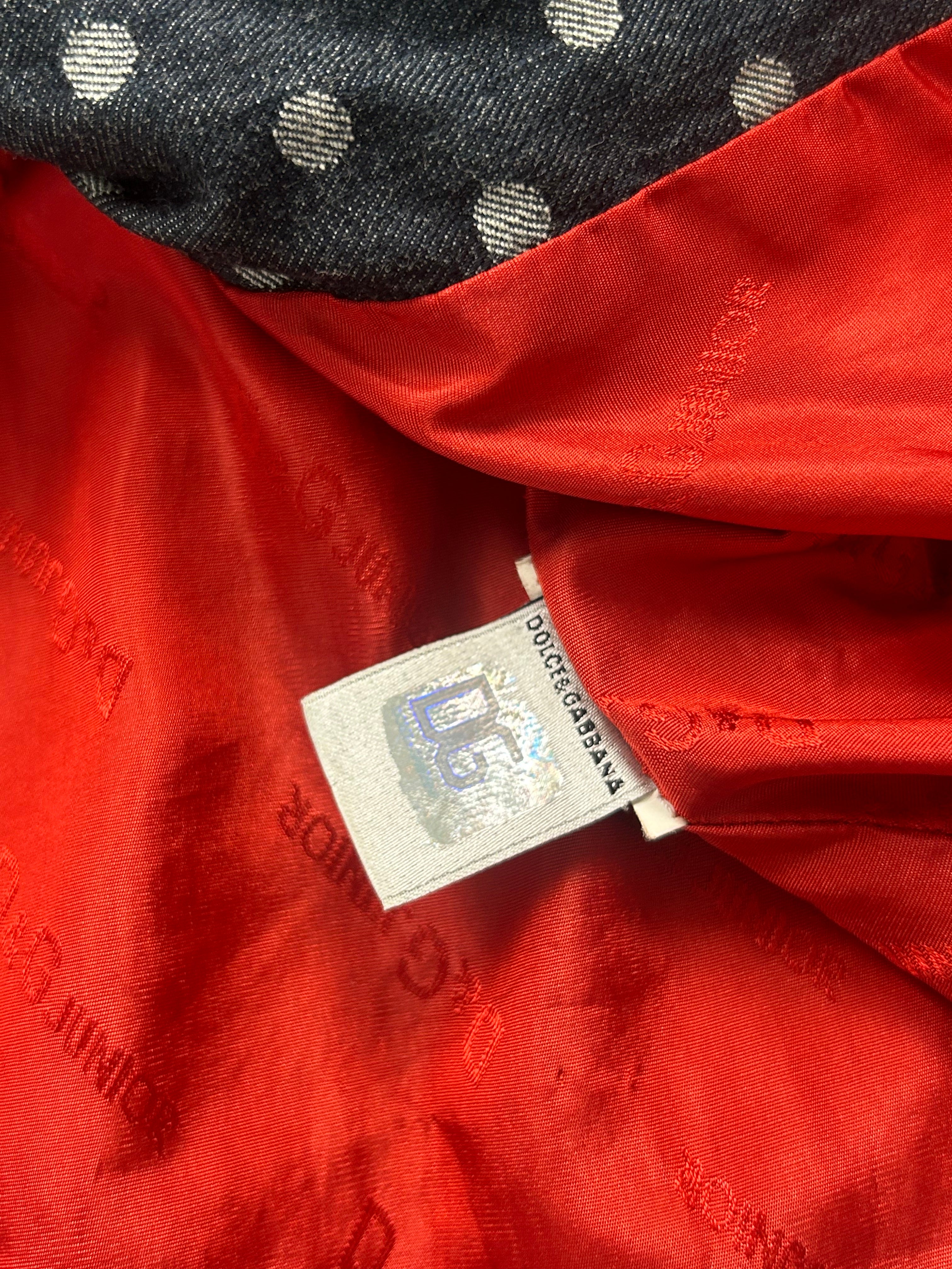 DOLCE & GABBANA - Veste en jean à pois - 8 ans