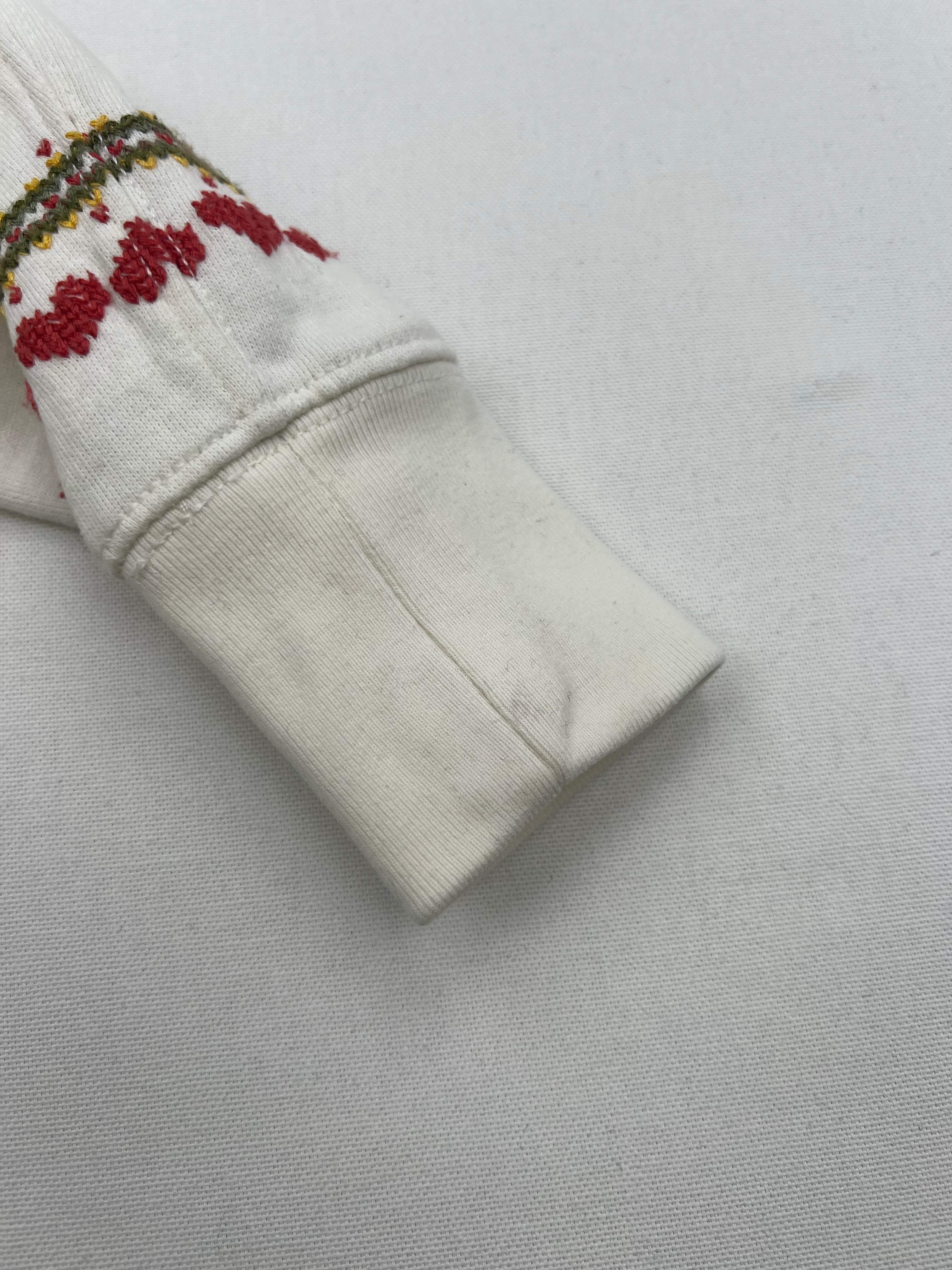 RALPH LAUREN - SWEAT - BLANC - 7 ANS