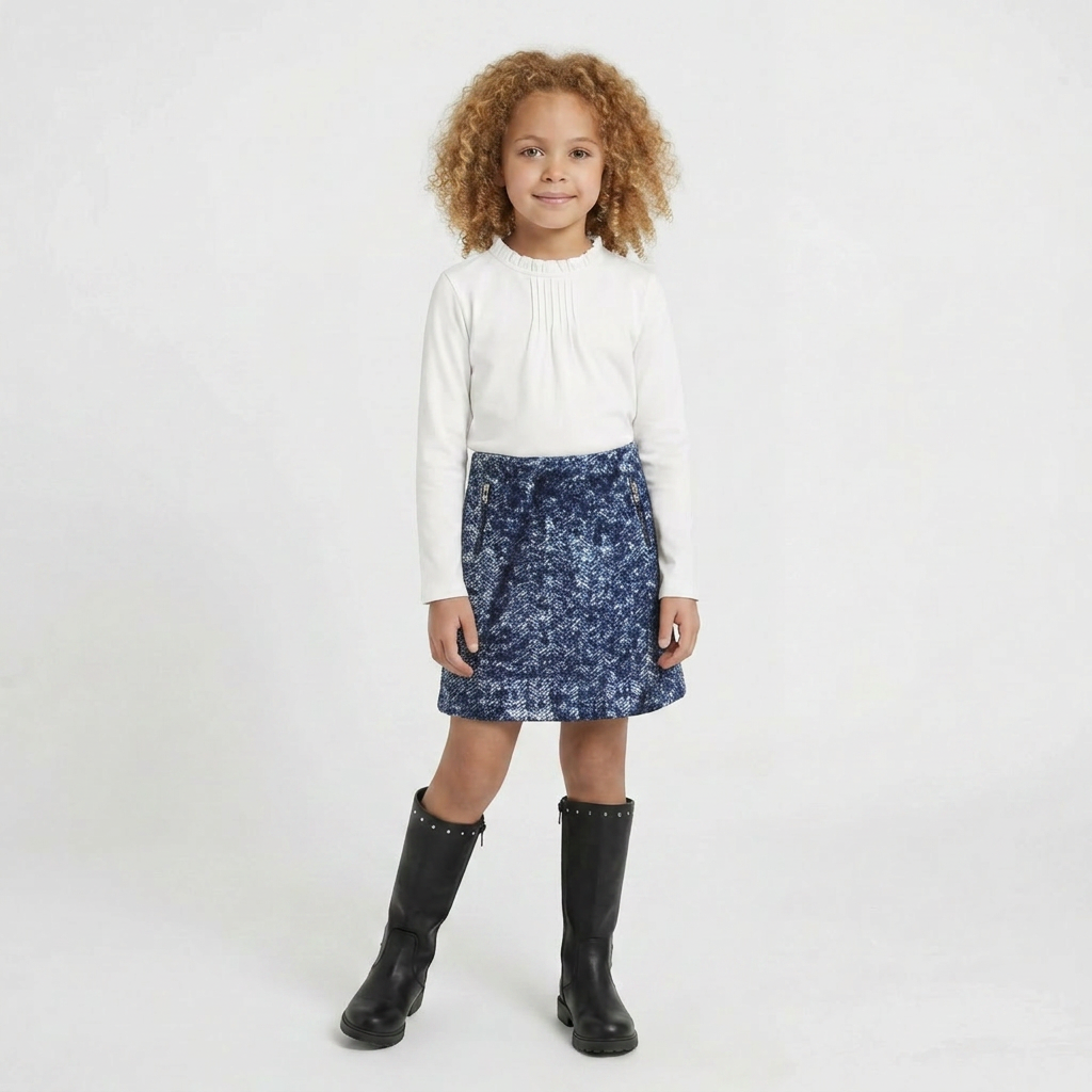 BONPOINT - JUPE - BLEU - 8 ANS