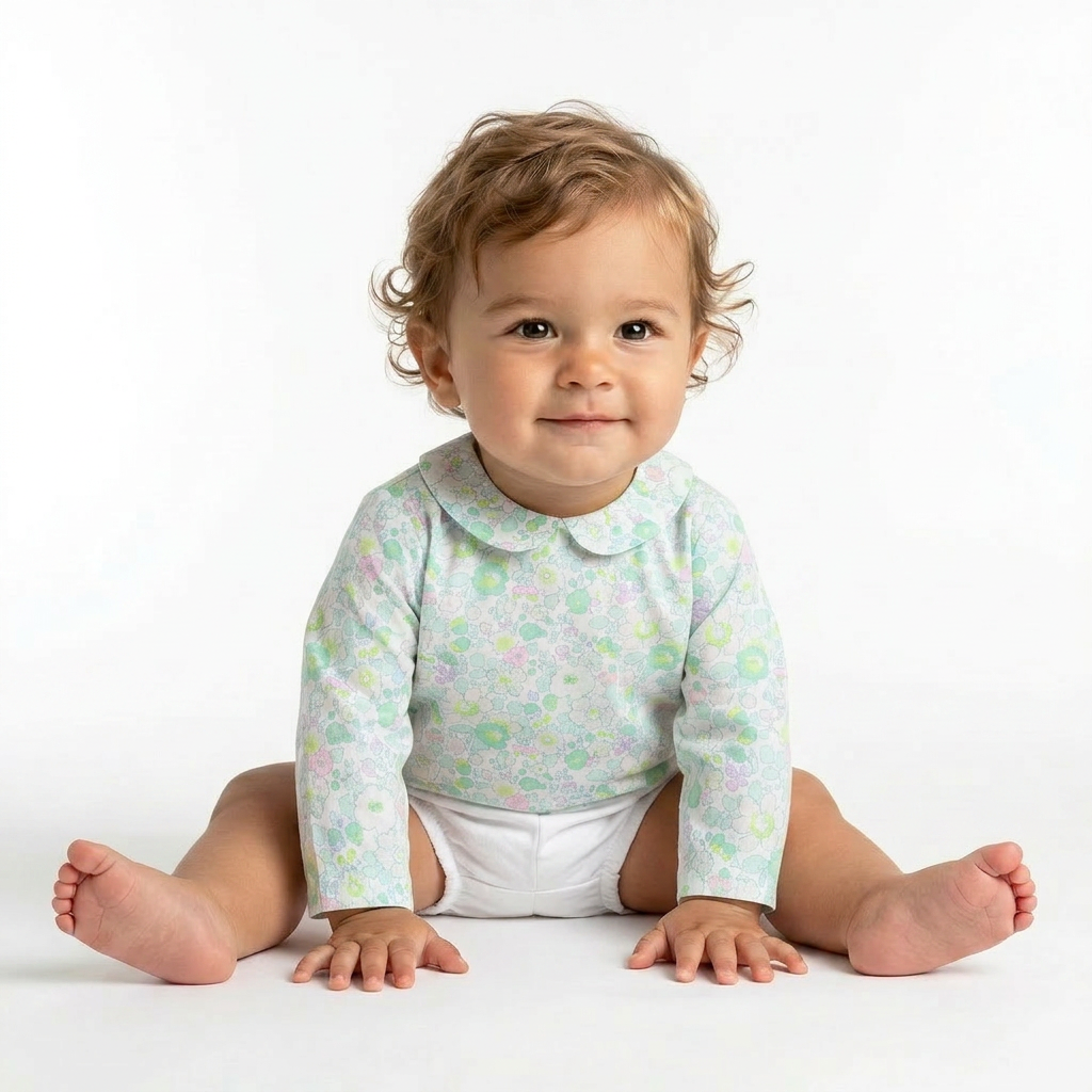JACADI - BLOUSE - VERT - 6 MOIS