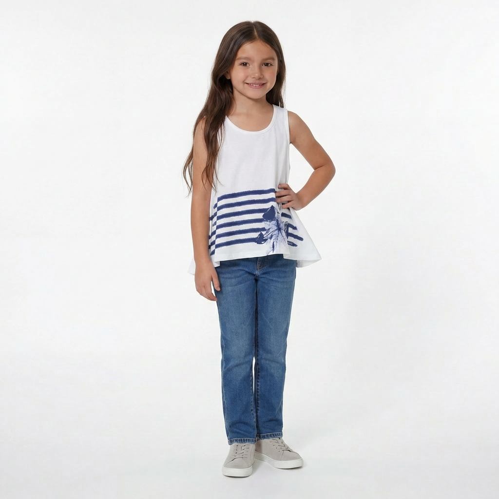 JUNIOR GAULTIER - DÉBARDEUR - BLANC - 8 ANS