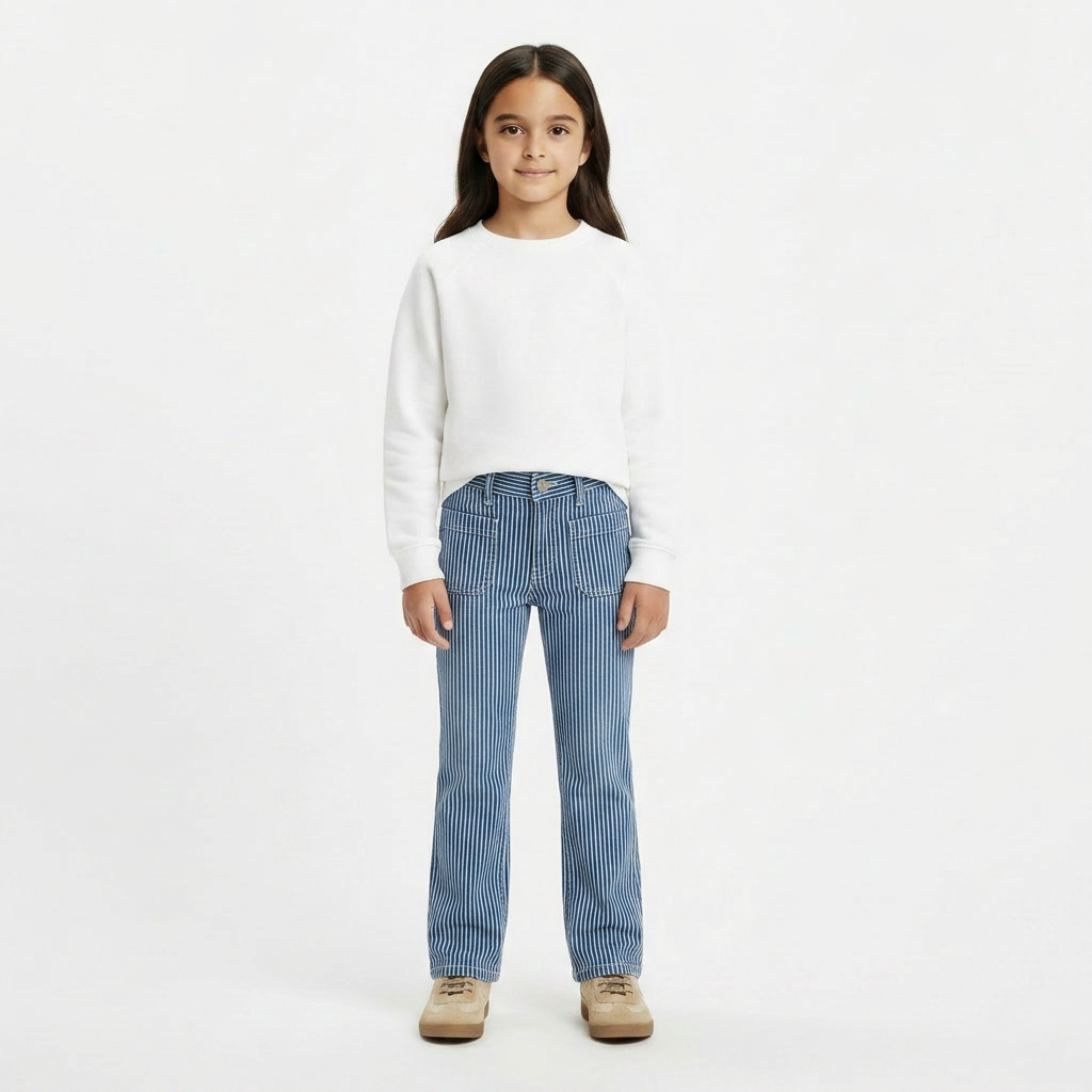 BELLEROSE - PANTALON - BLEU, BLANC - 6 ANS