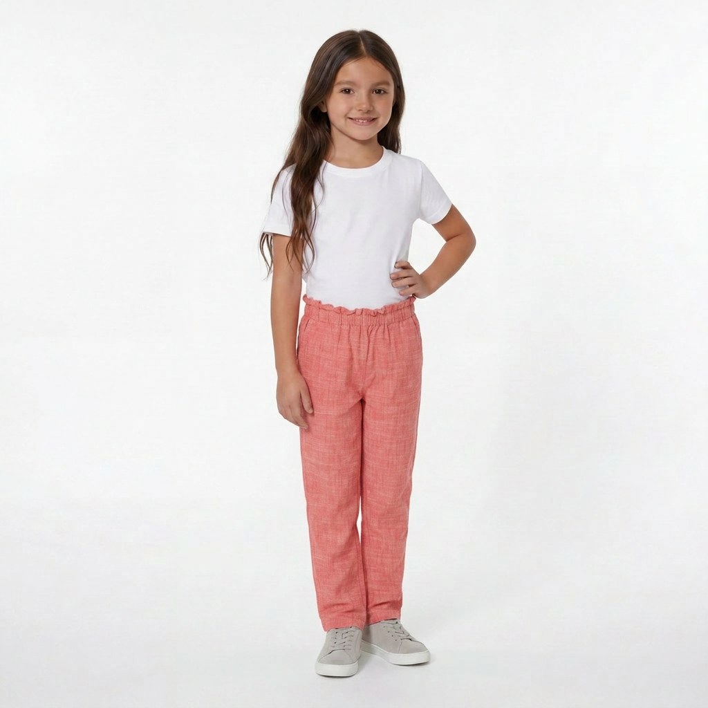 BONPOINT - PANTALON - ROUGE - 10 ANS