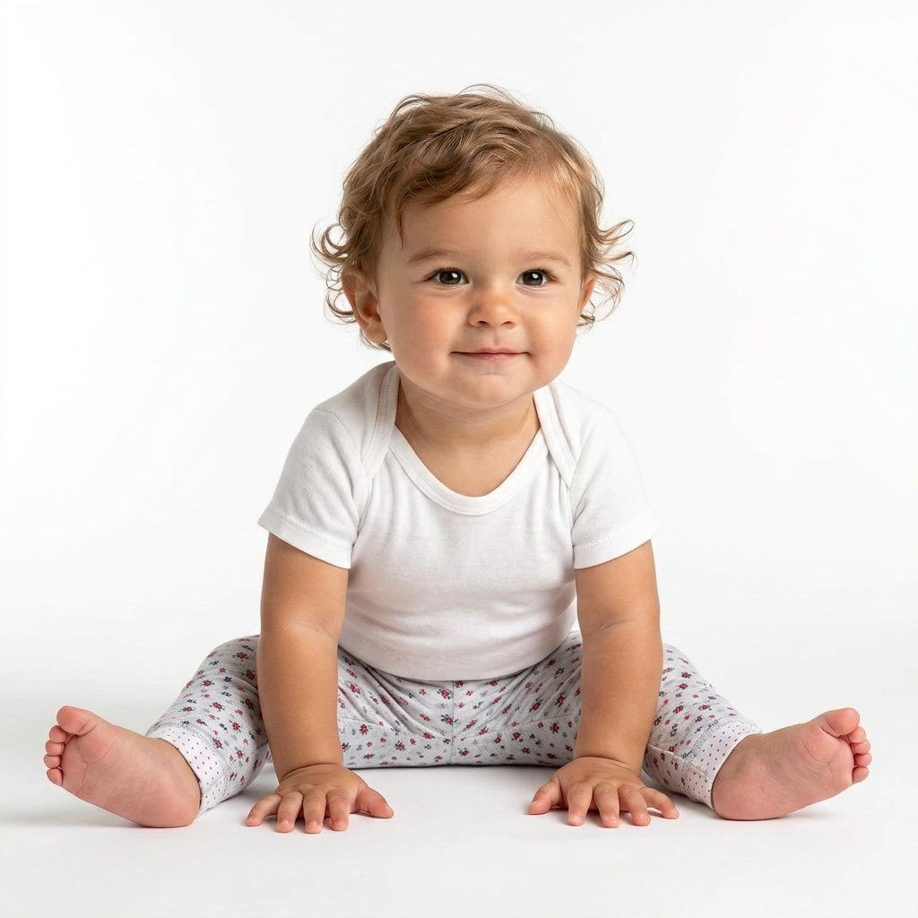 PETIT BATEAU - Flowery leggings - 6 months