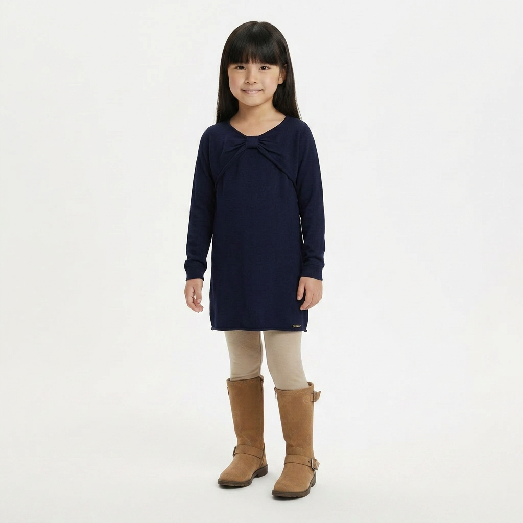 CHLOÉ - ROBE - BLEU - 5 ANS