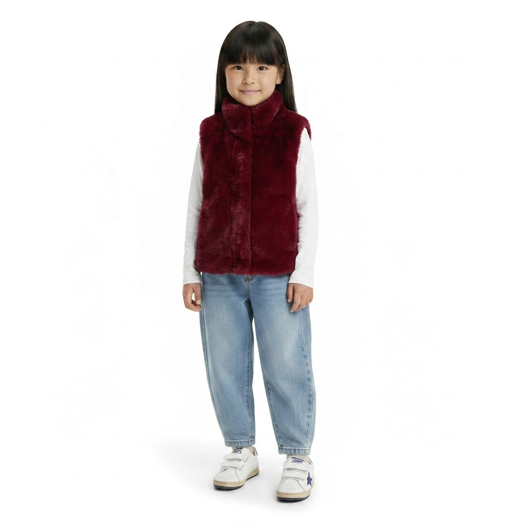 MAYORAL - BLOUSON SANS MANCHE - ROUGE - 6 ANS
