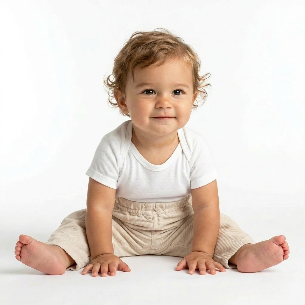 BONPOINT - PANTALON - BLANC - 6 MOIS