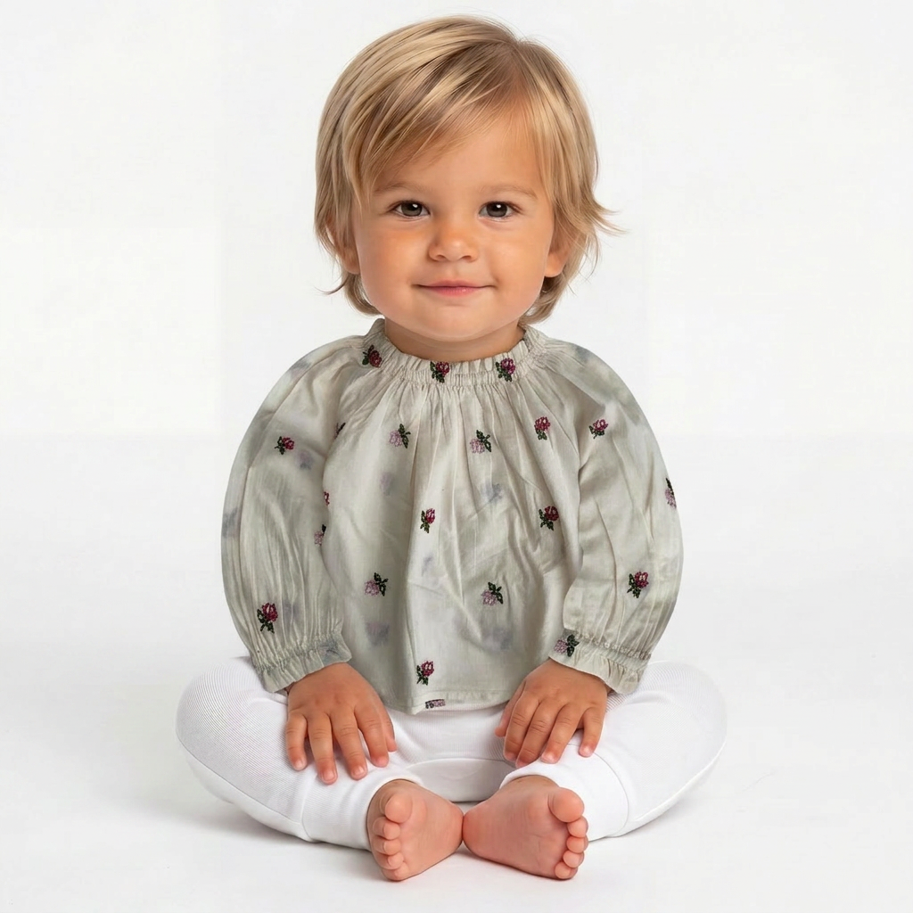 EMILE & IDA - BLOUSE - BEIGE - 12 MOIS