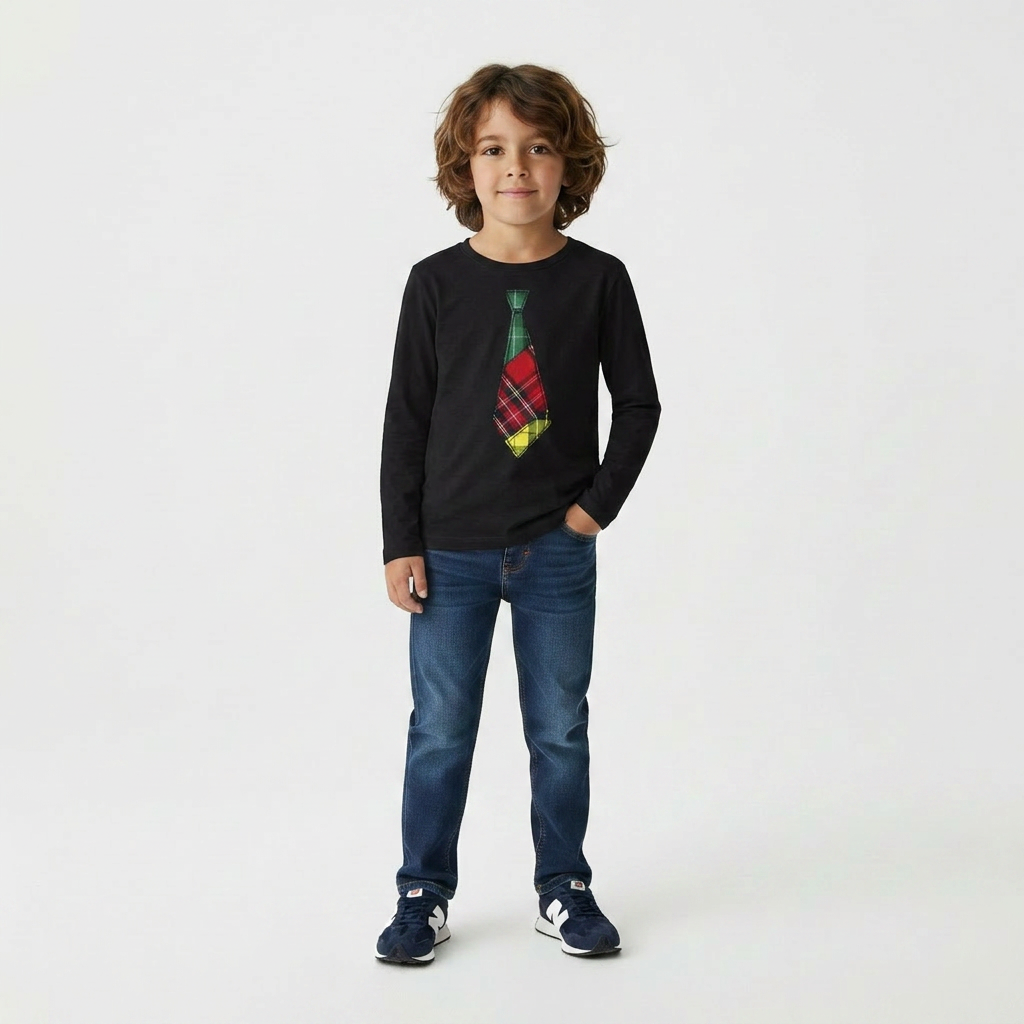 JUNIOR GAULTIER - T-SHIRT - NOIR, MULTICOLORE - 6 ANS