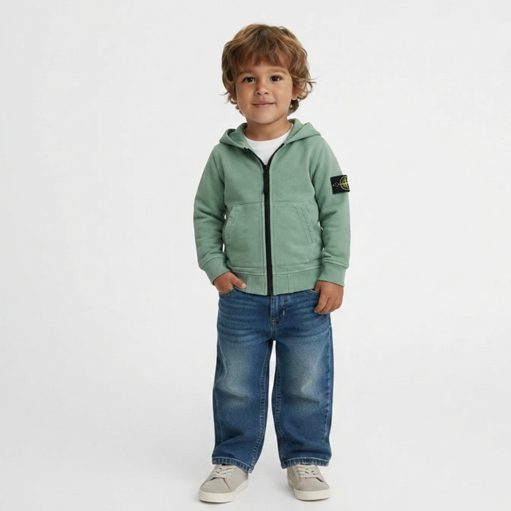 STONE ISLAND - CARDIGAN - VERT - 24 MOIS