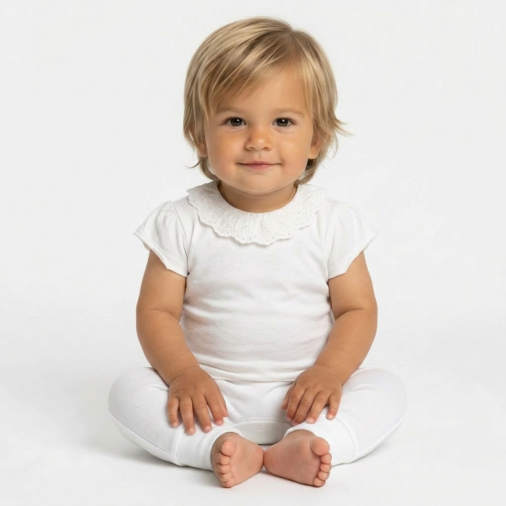 BONTON - T-SHIRT - BLANC - 6 MOIS