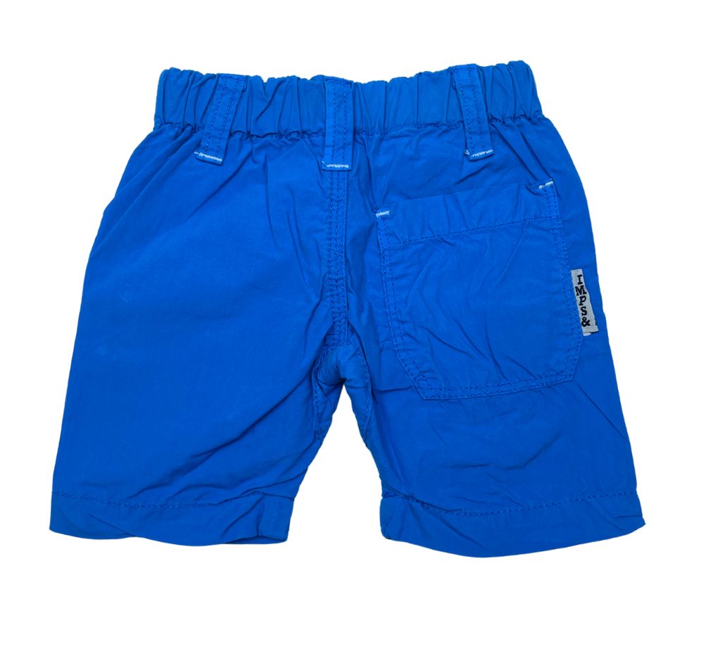 IMPS&ELFS - Short bleu vif - 3/6 mois