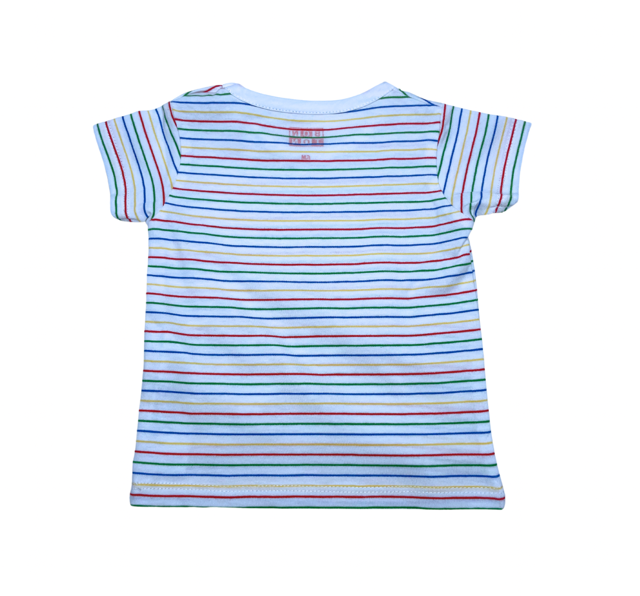 BONTON - T-shirt à rayures multicolores - 6 mois