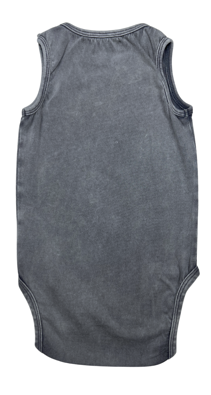 I DIG DENIM - Body gris clair chiné - 6/8 mois