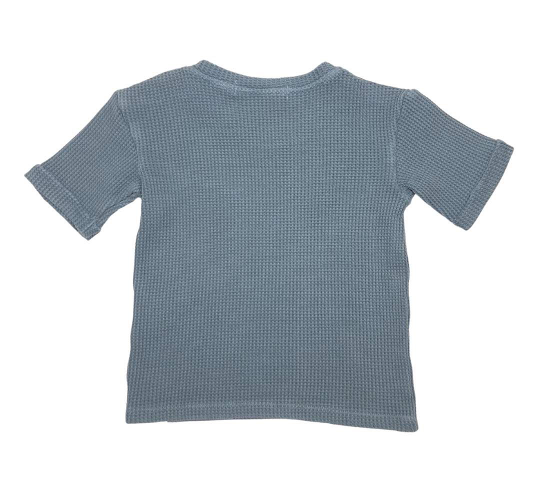 I DIG DENIM - T-shirt vert/gris nid d'abeille - 6 ans