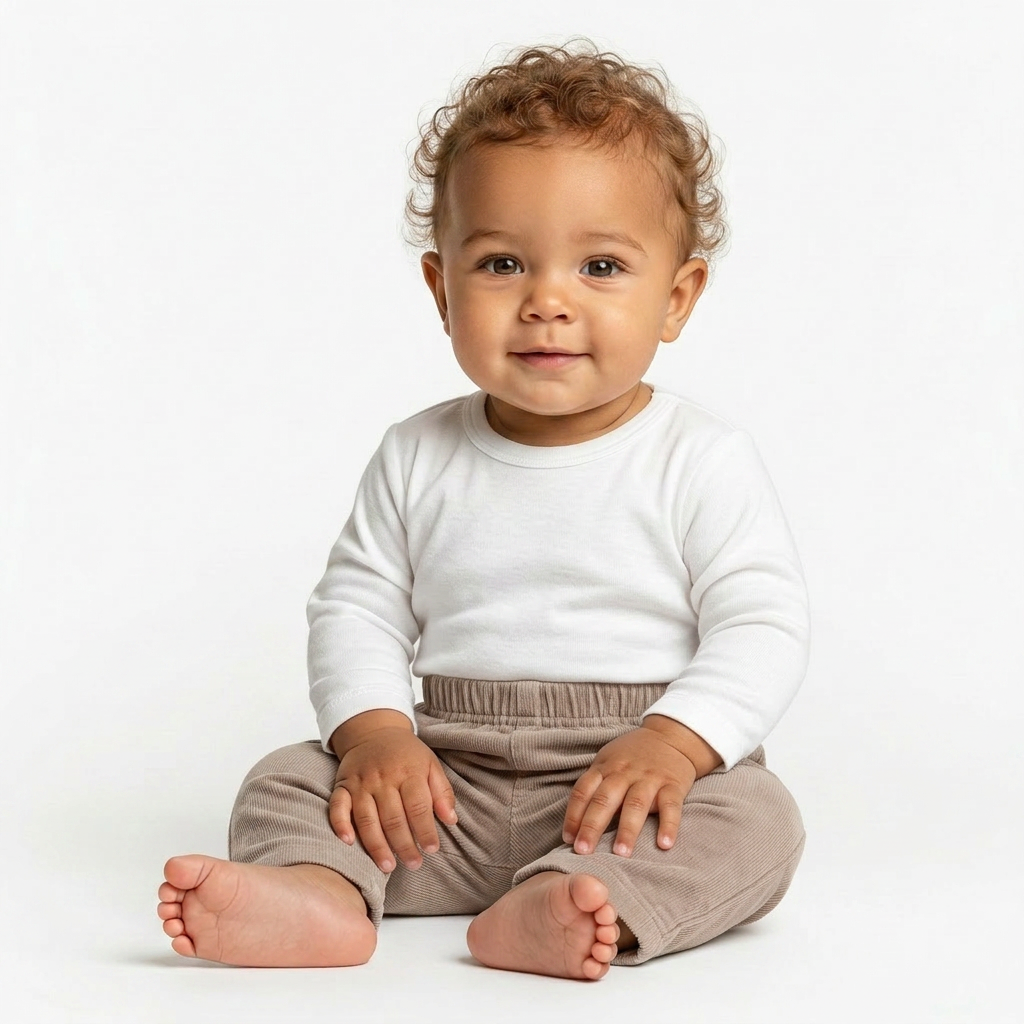 BONPOINT - PANTALON - BEIGE - 6 MOIS