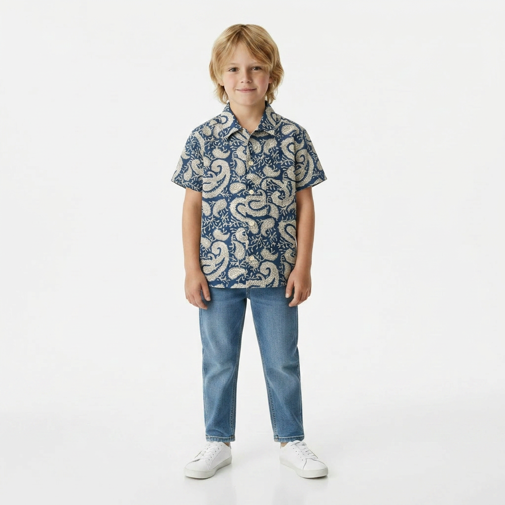 THE PDKF STORE - CHEMISE - BLEU - 4 ANS