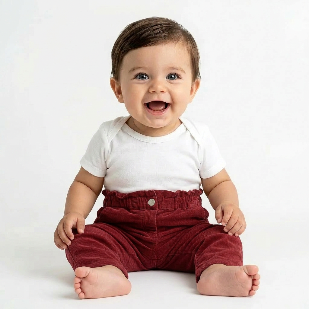 JACADI - PANTALON - ROUGE - 12 MOIS