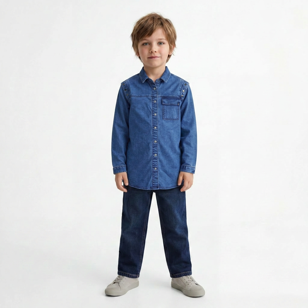 IKKS - CHEMISE - BLEU - 6 ANS