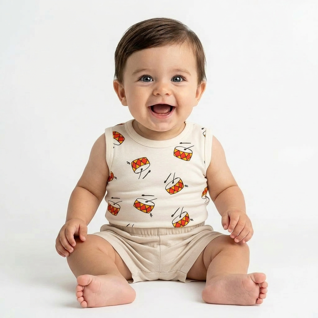 BOBO CHOSES - T-SHIRT - BEIGE - 12 MOIS