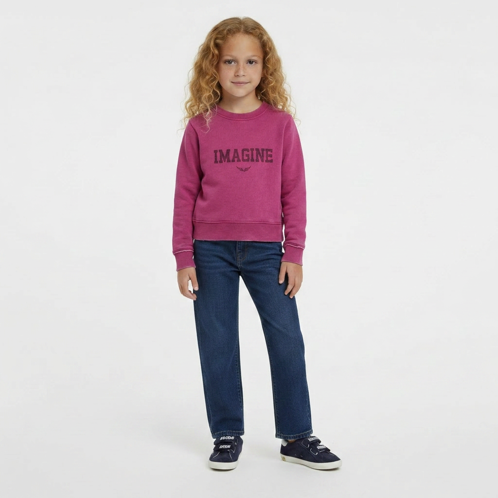 ZADIG & VOLTAIRE - PULL - ROSE - 4 ANS