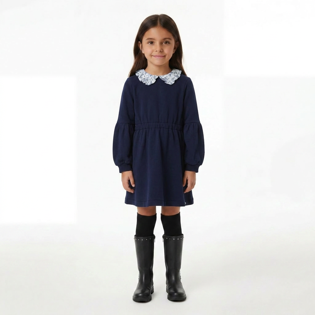 TARTINE & CHOCOLAT - ROBE - BLEU - 4 ANS