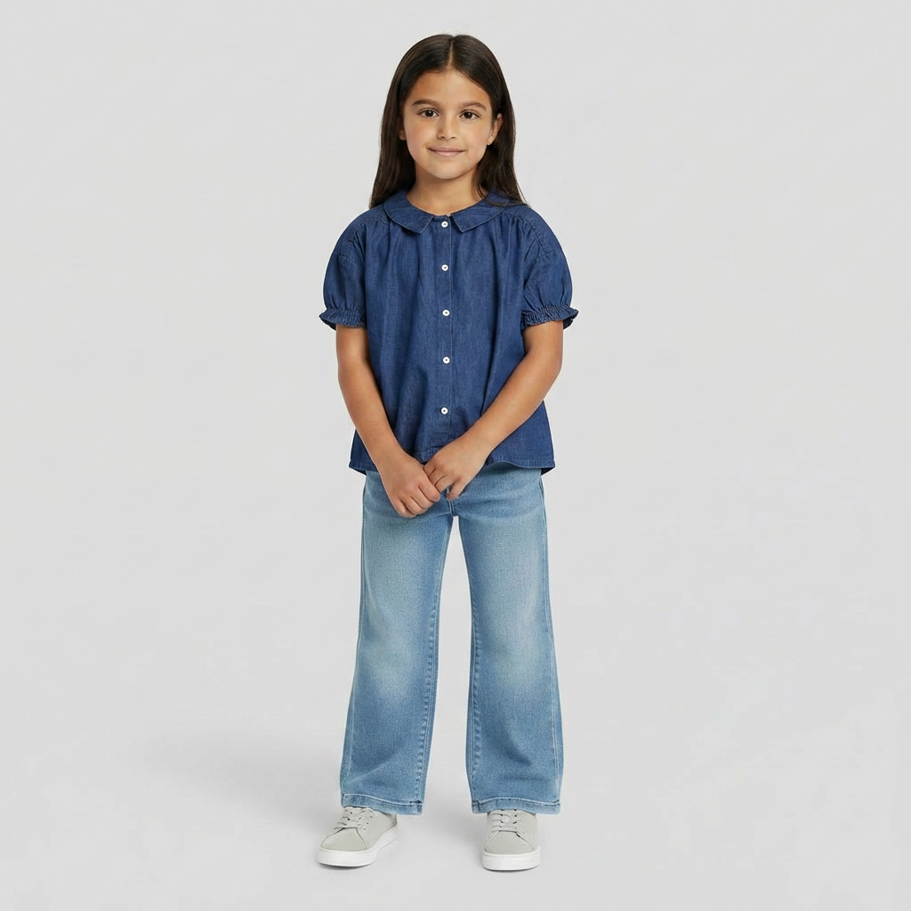 CYRILLUS - BLOUSE - BLEU - 6 ANS