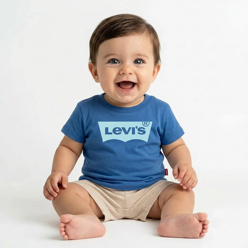LEVI'S - T-SHIRT - BLUE - 12 MONTHS
