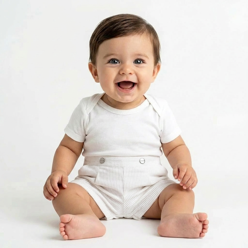 JACADI - SHORT - BLANC - 12 MOIS