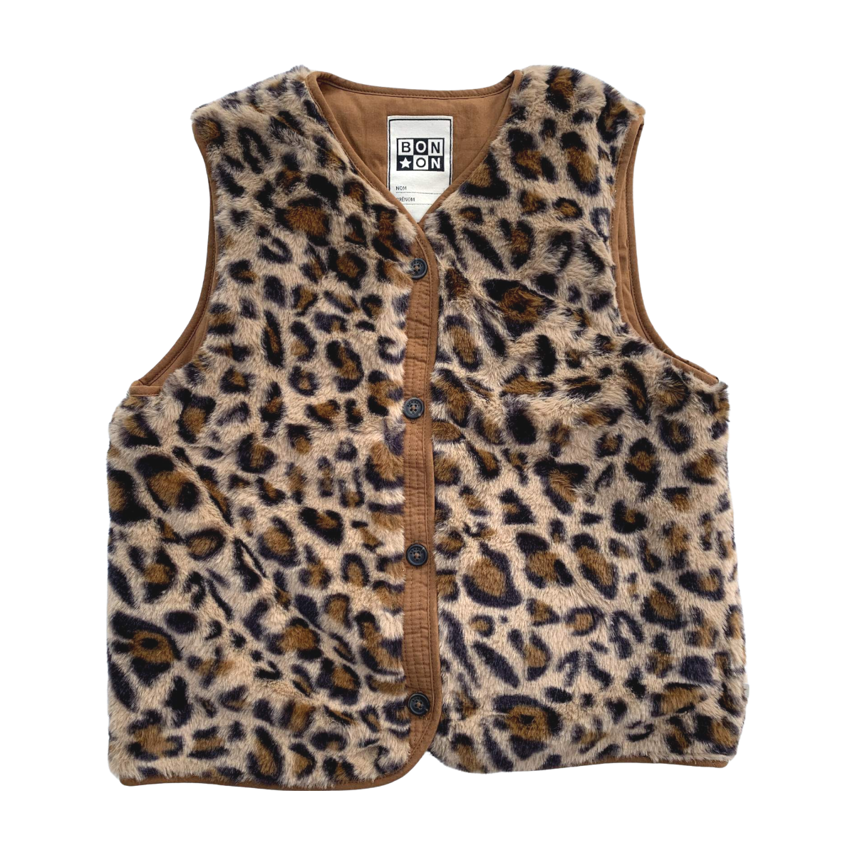 BONTON - BLOUSON SANS MANCHE - MARRON - 12 ANS