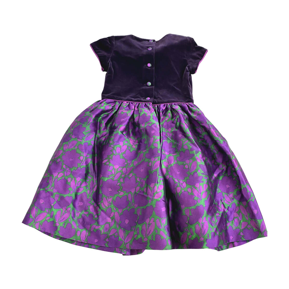 OSCAR DE LA RENTA - ROBE - VIOLET, VERT - 5 ANS