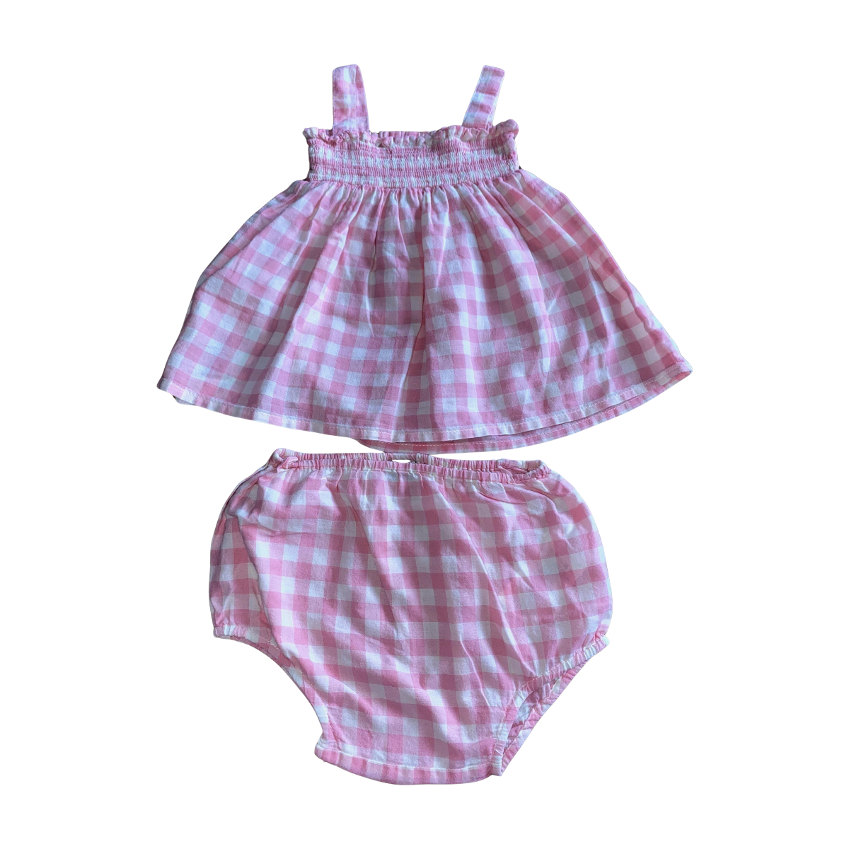BONTON - ROBE - BLANC, ROSE - 6 MOIS