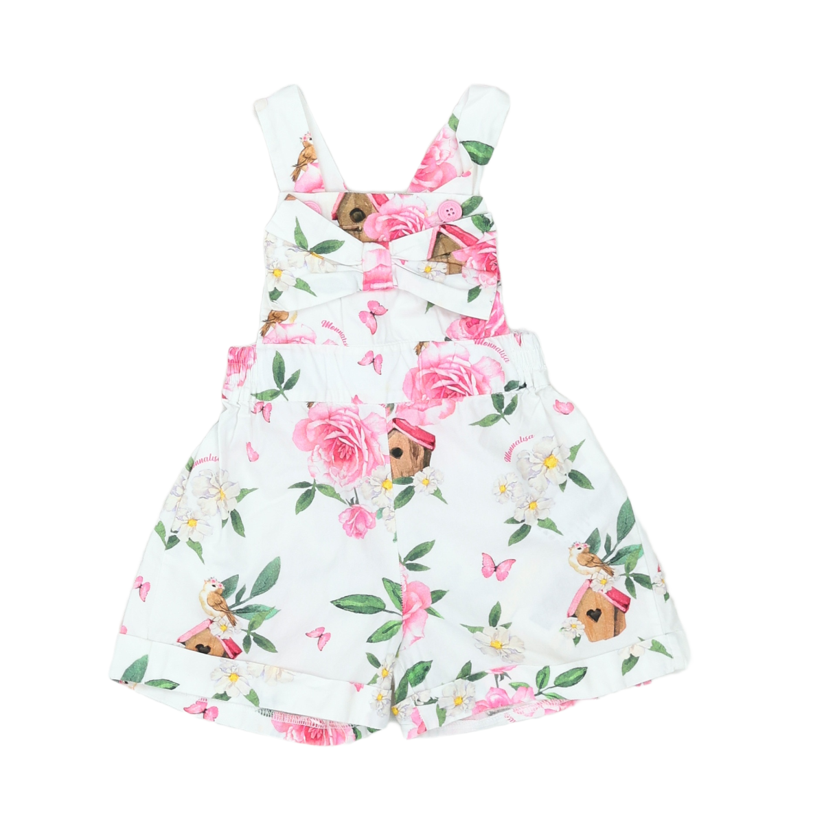 MONNALISA - COMBISHORT - BLANC, ROSE - 12 MOIS