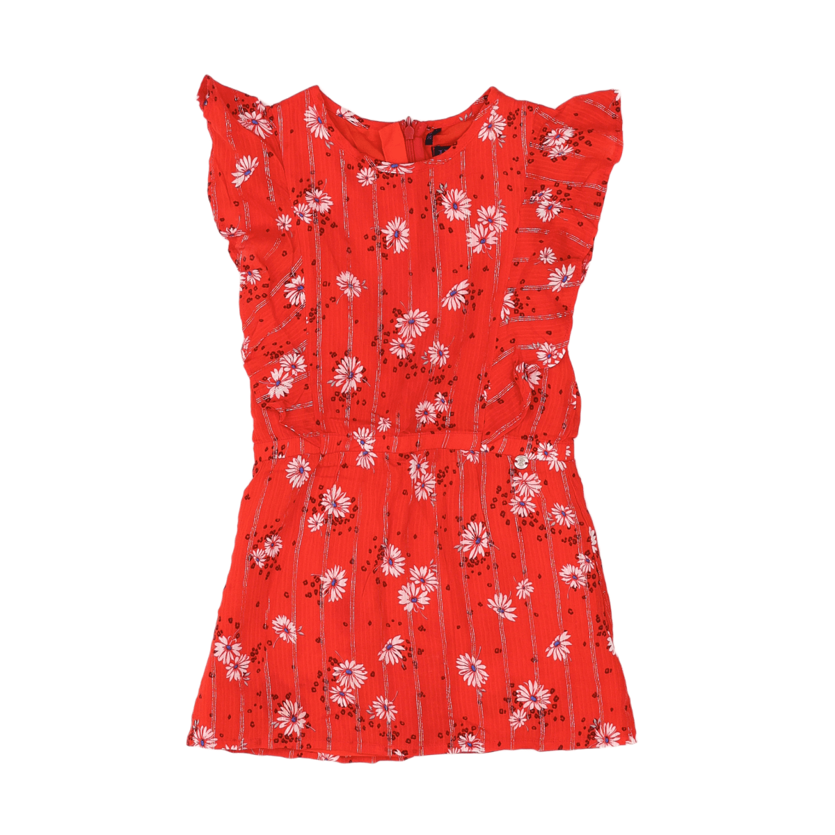 IKKS - ROBE - ROUGE - 5 ANS