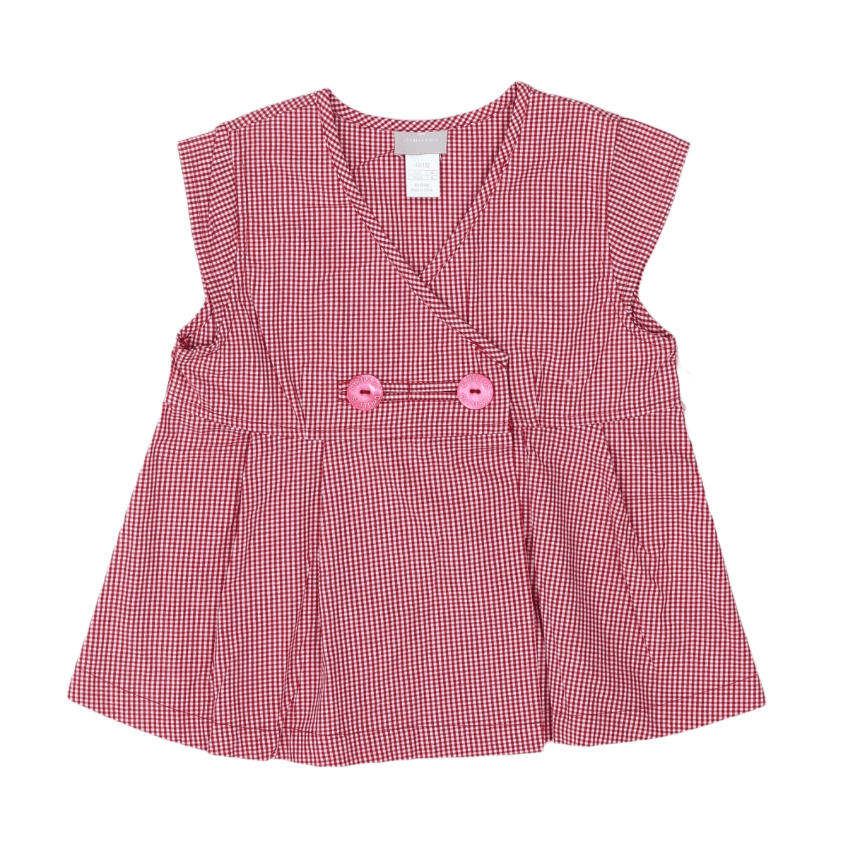 CYRILLUS - BLUSE - ROT, WEIß - 4 JAHRE