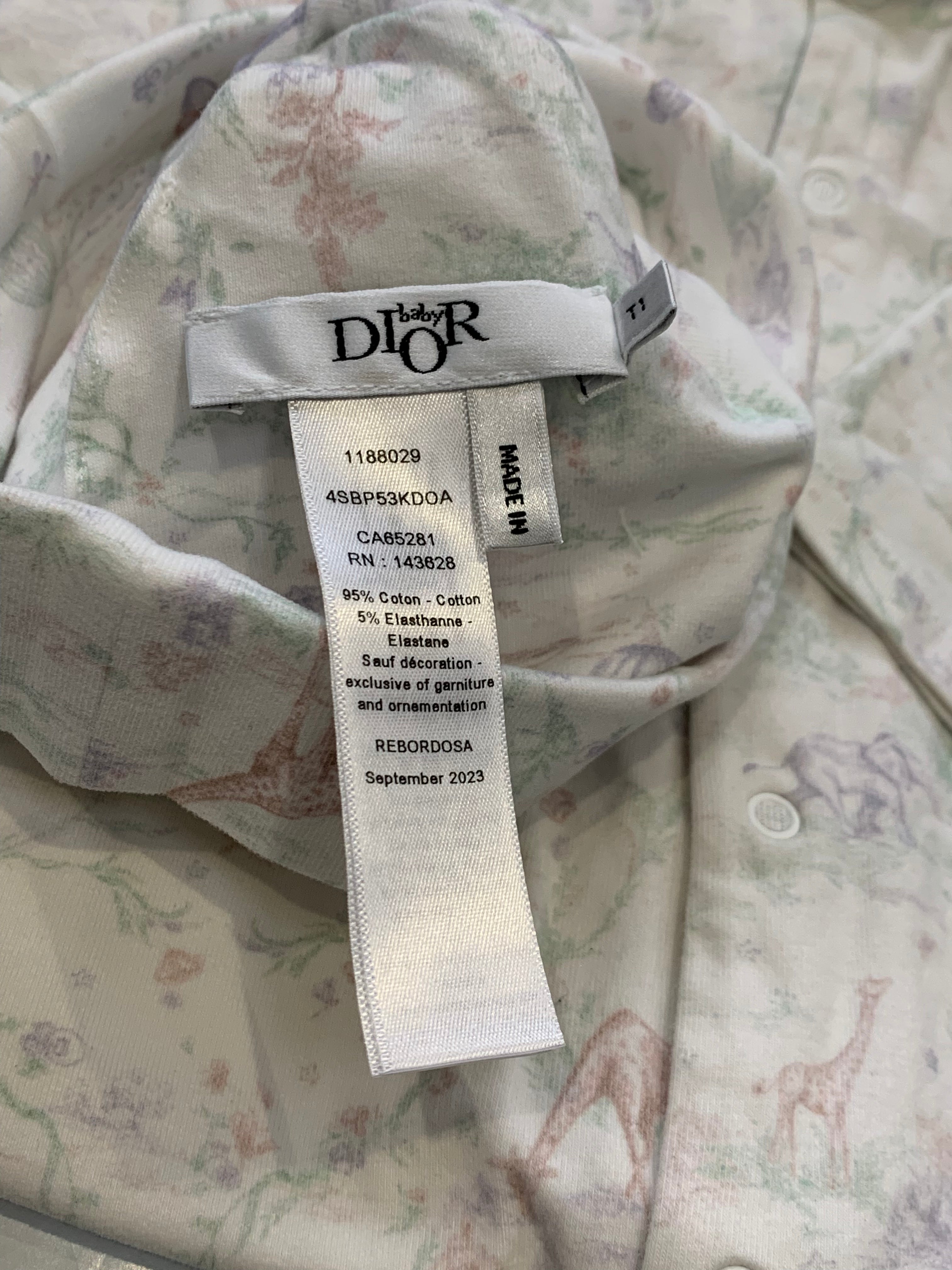 DIOR - PYJAMA - BLANC, MULTICOLORE - 6 MOIS