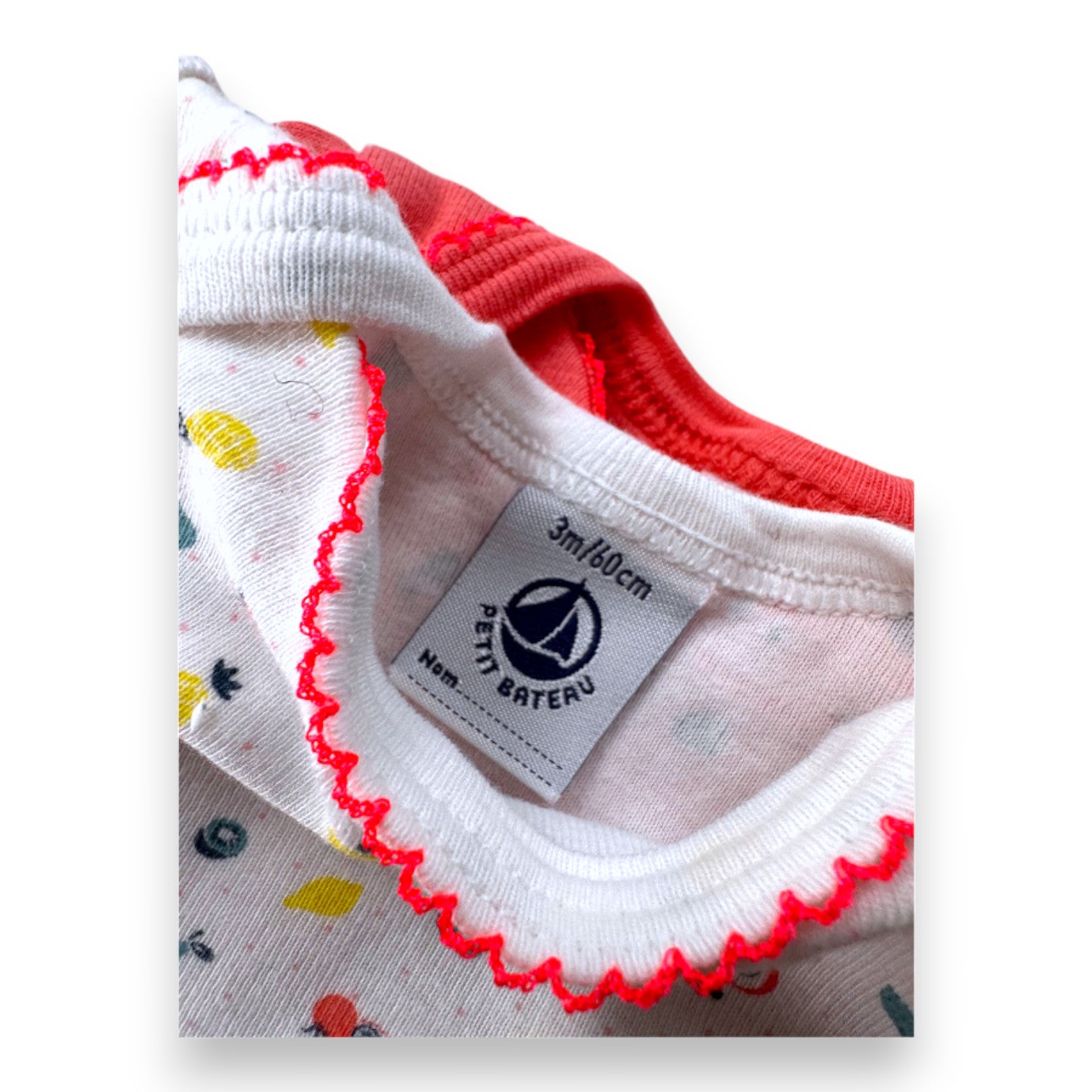 LITTLE BOAT - BODY - ROSA, WEIß - 3 MONATE