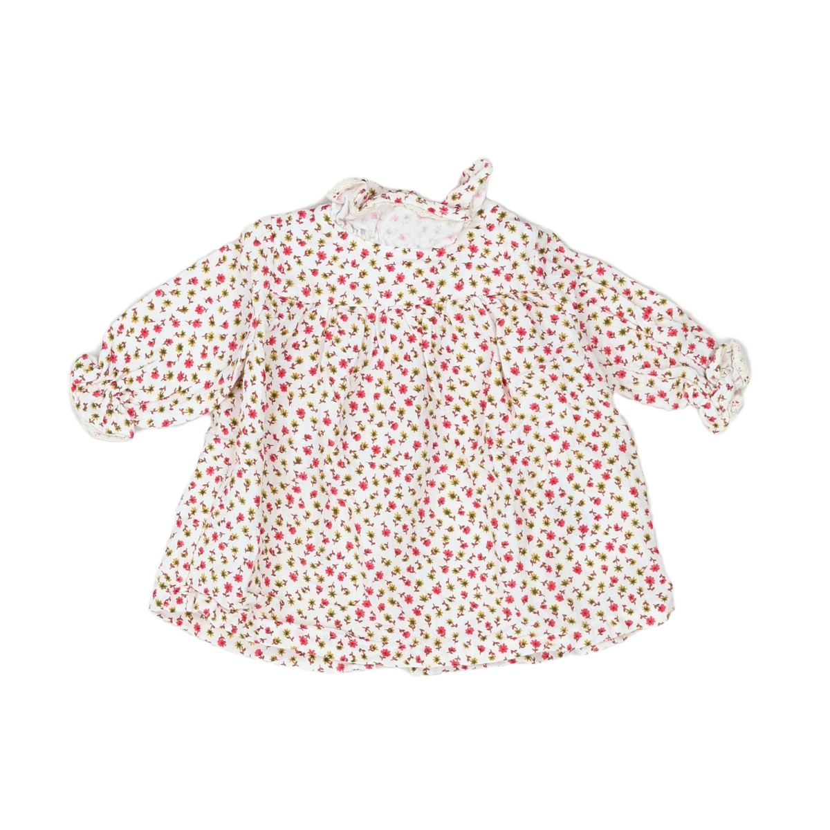 BONTON - BLOUSE - BEIGE, ROUGE - 6 MOIS