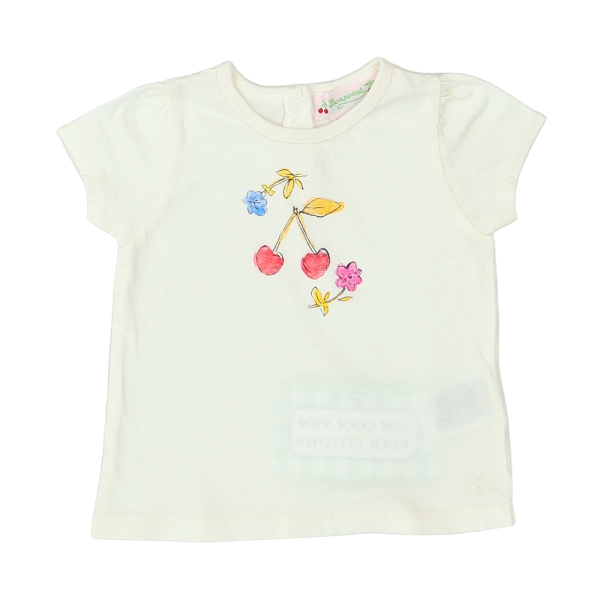 BONPOINT - T-SHIRT - BLANC - 6 MOIS